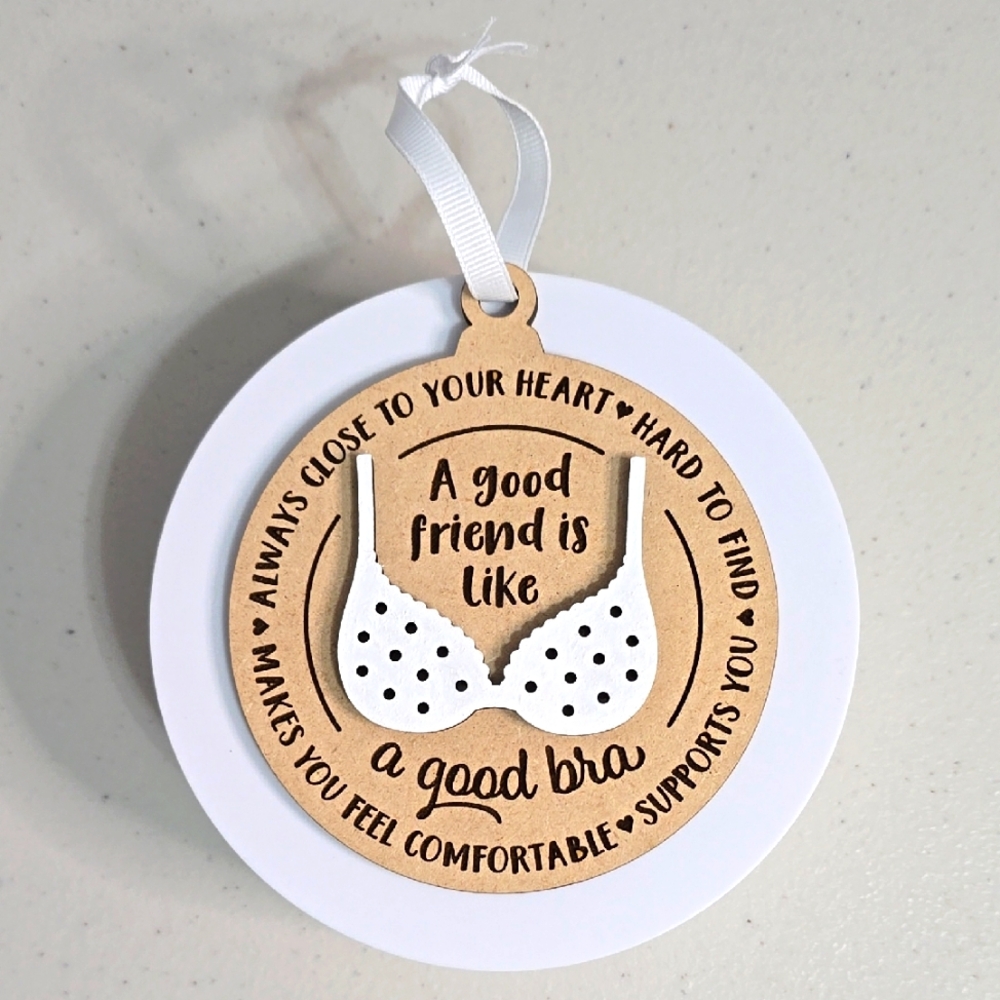 Custom Wooden Friend Ornament